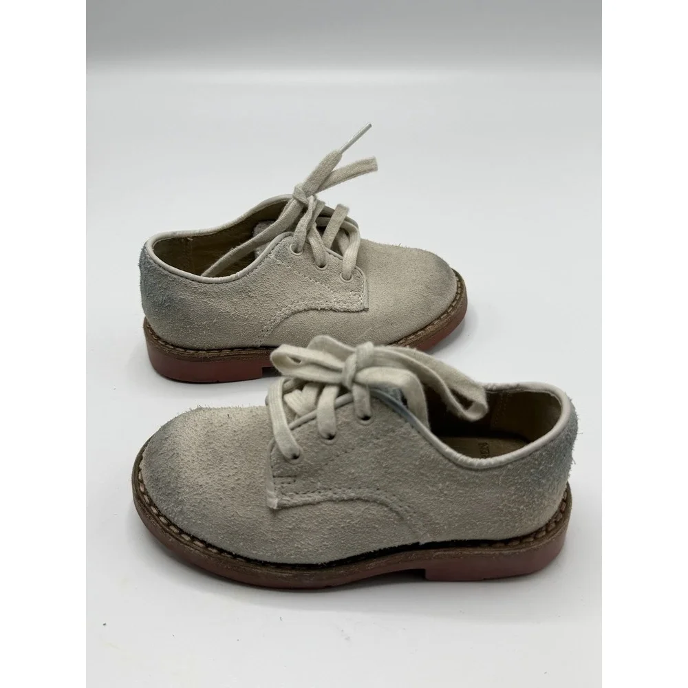 Polo Ralph Lauren Barton Oxford Grey Suede HK48-1211 Toddler 6.5